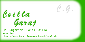 csilla garaj business card